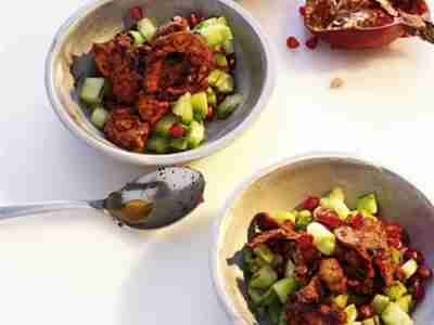 Hähnchensalat mit Granatapfel