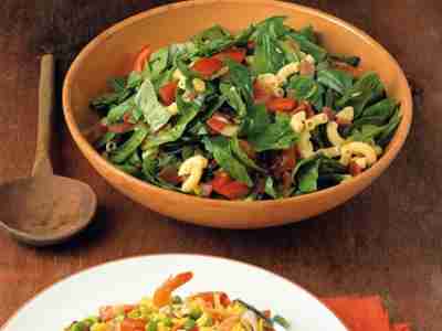 Nudel-Spinat-Salat