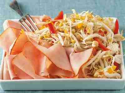 Sprossensalat mit Pute