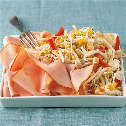 Sprossensalat mit Pute