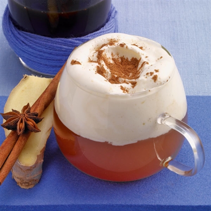 Apfelpunsch mit Sahne