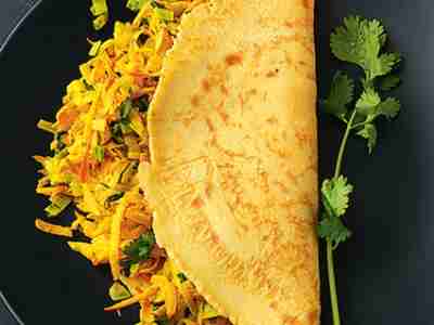Currykürbis-Füllung für Eierpfannkuchen