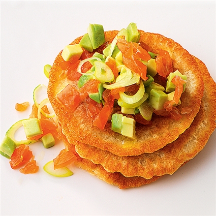 Blini mit Lachstatar