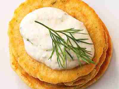 Pancakes mit Fischcreme