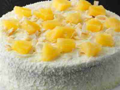 Schnelle Ananas-Kokos-Torte