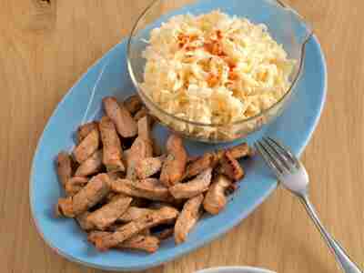 Schweinefilet mit Selleriesalat