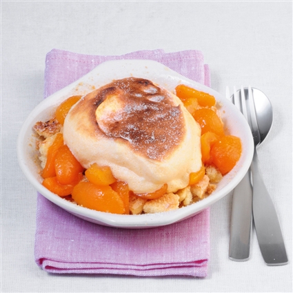 Aprikosen-Marzipan-Gratin