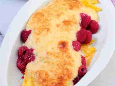 Mango-Himbeer-Gratin