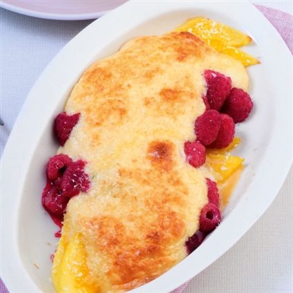 Mango-Himbeer-Gratin