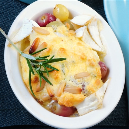 Camembert-Trauben-Gratin