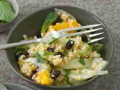 Bulgursalat mit Fenchel und Orangen