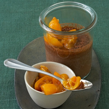 Schokocreme mit Kumquat-Ragout