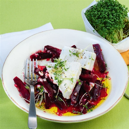 Rote-Bete-Salat mit Meerrettich-Terrine