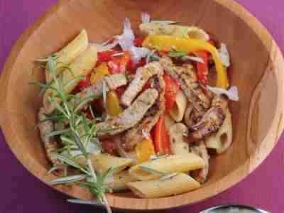 Nudelsalat mit Kalbfleisch