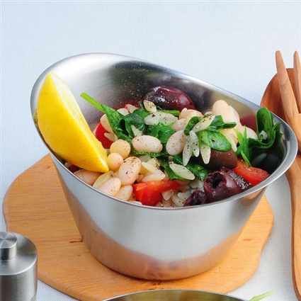 Kritharáki-Salat mit Bohnen