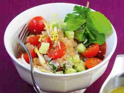 Amaranth-Salat nach Taboulé-Art