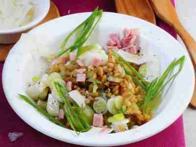 Grünkern-Birnen-Salat
