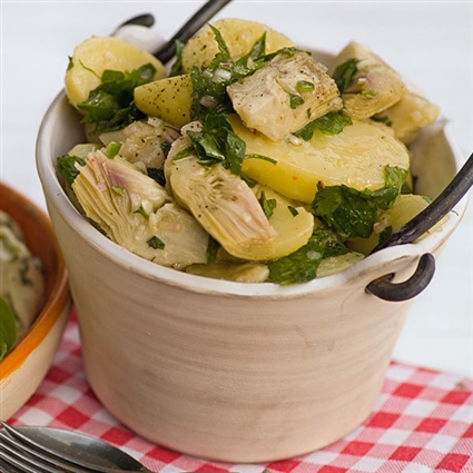 Kartoffel-Artischocken-Salat