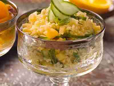 Taboulé mit Cantaloupe-Melone