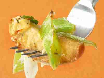 Apfel-Lauch-Gratin