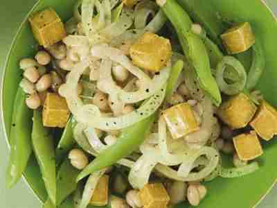 Bohnensalat mit Tofu