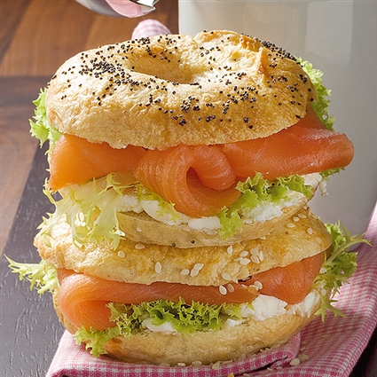 Mohn- und Sesam-Bagels