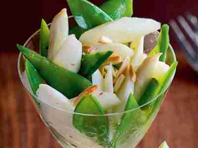 Zuckerschoten-Spargel-Salat