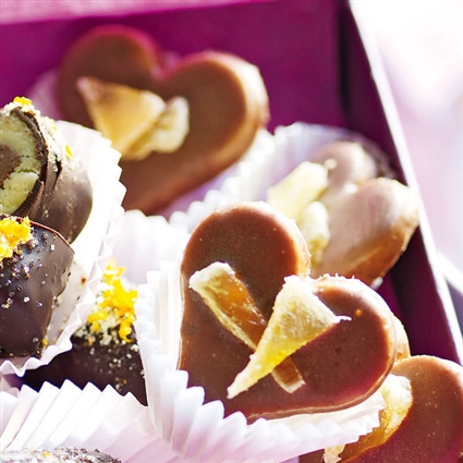 Ananas-Marzipan-Herzen