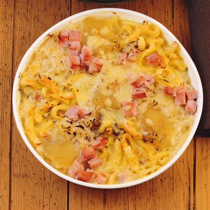Schneller Sauerkrautauflauf mit Spätzle
