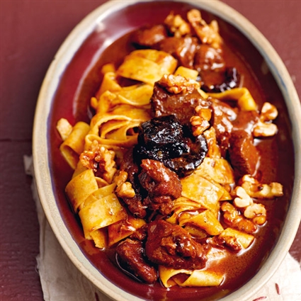 Wildschweinragout mit Armagnacpflaumen