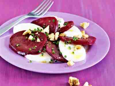 Rote Bete mit Mozzarella
