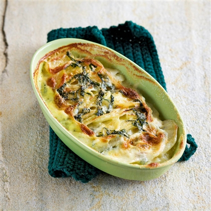 Kohlrabi-Kartoffel-Gratin