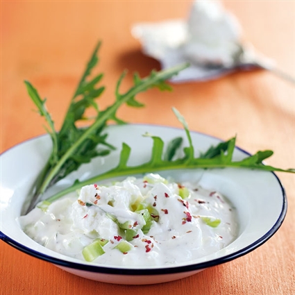 Ziegenkäsecreme mit Rucola