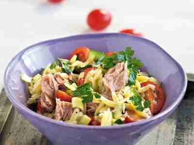 Griechischer Reisnudelsalat