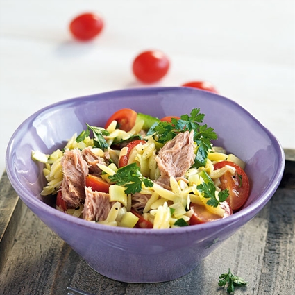 Griechischer Reisnudelsalat