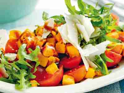 Lauwarmer Süsskartoffel-Salat