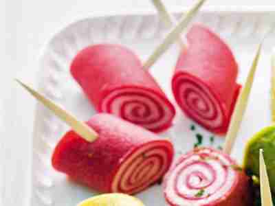 Rote Bete-Crêpe-Röllchen