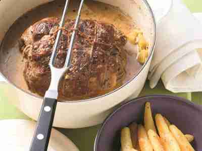 Wildschweinbraten mit Schupfnudeln