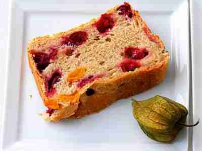 Cranberrybrot mit Physalis