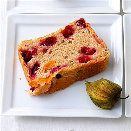 Cranberrybrot mit Physalis