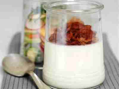 Spargel Panna Cotta mit Spargelsalat