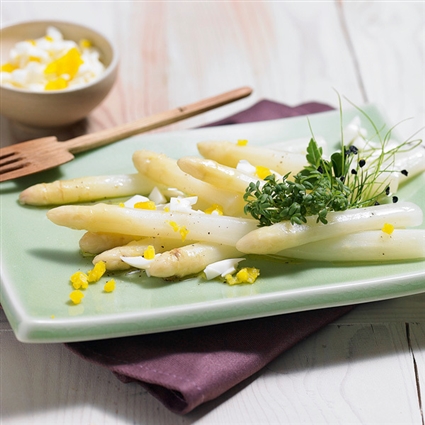 Spargelsalat mit Kresse