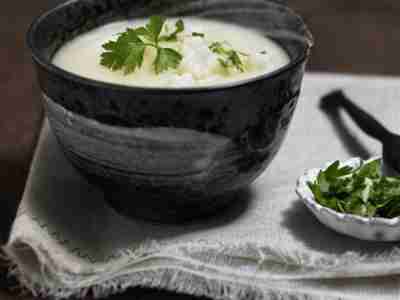 Einfache Blumenkohlsuppe