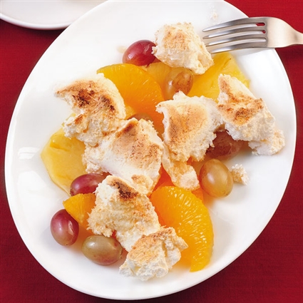 Gratinierter Obstsalat