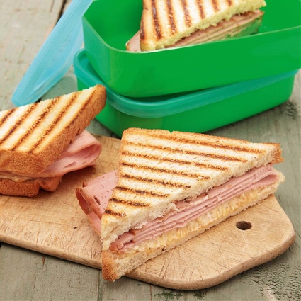 Leberkäse-Senf-Toasts