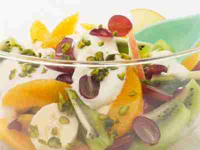 Obstsalat mit Orangenjoghurt