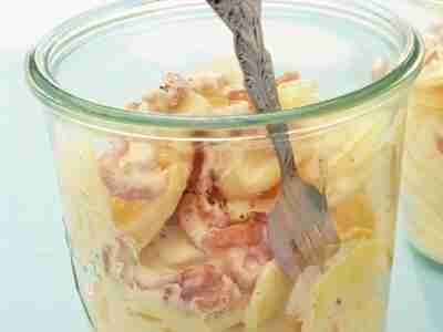 Kartoffelsalat mit Krabben