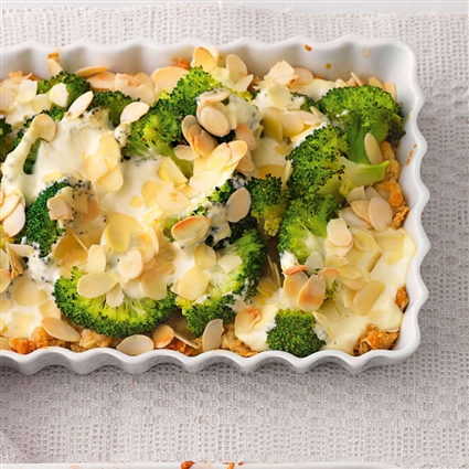 Brokkoli-Mandel-Gratin