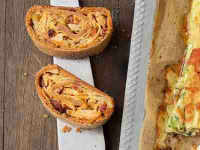 Vorarlberger Krautstrudel mit Speck