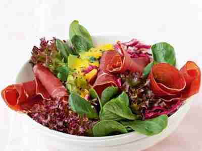 Wintersalate mit Bündner Fleisch